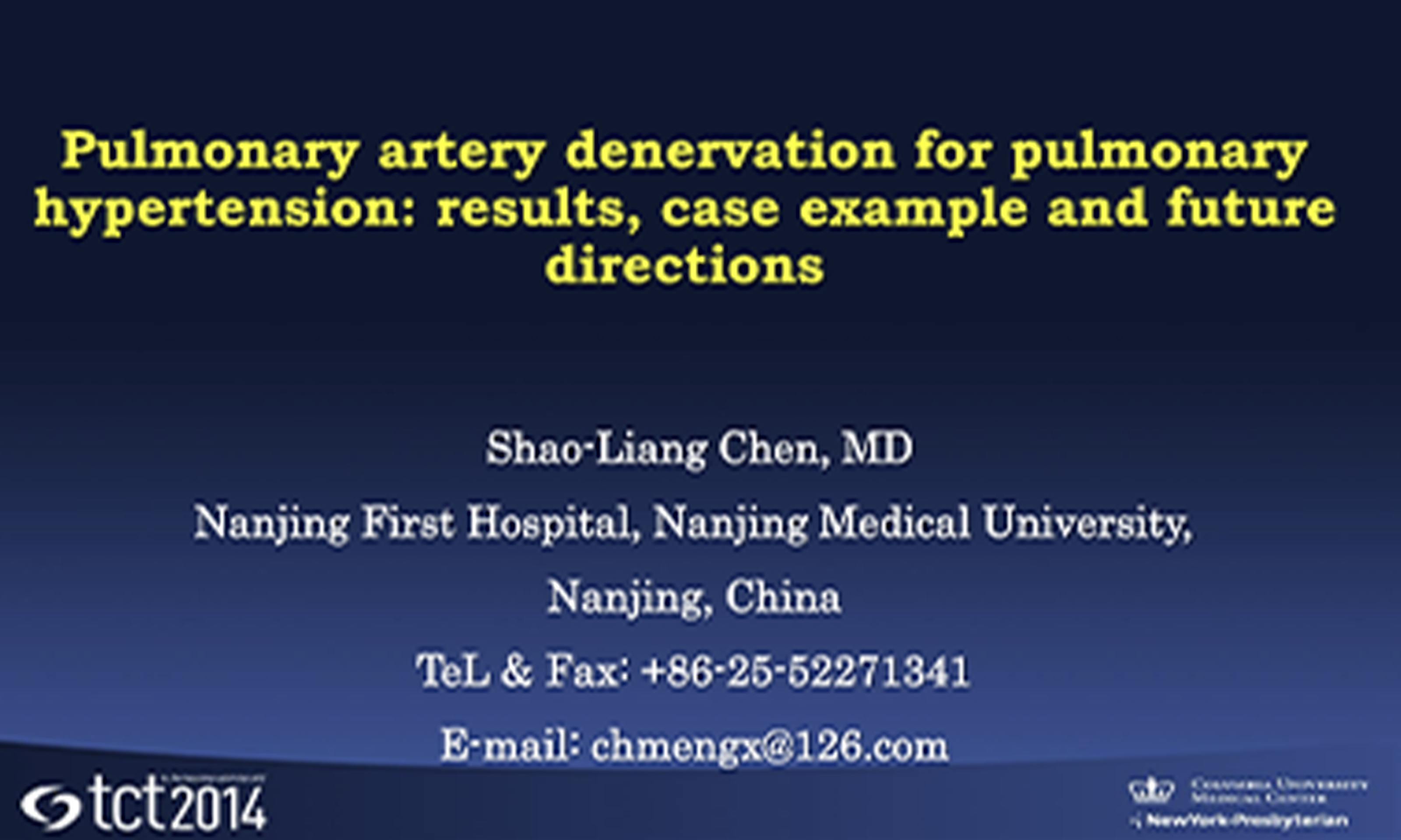 Pulmonary artery denervation for pulmonaryhypertension: results, case example and futuredirections